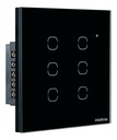 interruptor smart wifi touch 6 teclas ews 1006 preto