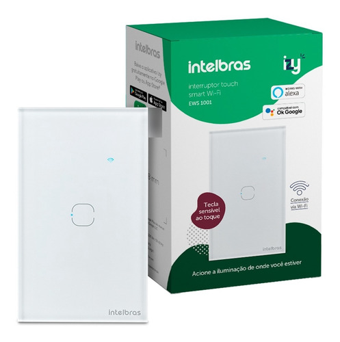 EWS 1001 INTERRUPTOR INTELBRAS SMART WIFI BRANCO