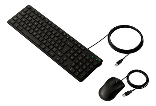 [3023] COMBO TECLADO E MOUSE CCI20 -COM FIO PRETO
