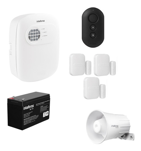 [5616] KIT ANM 24 NET + 3X XAS 4010 SMART + 1 XB12AL + 1 XAC 4000 PRETO + 1 SIR 1000 BRANCA