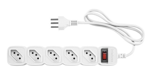 [112] PROTETOR ELETRONICO C/ 5 TOMADAS - EPE 205 BR