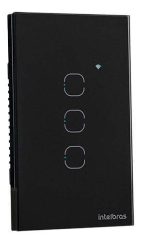 [195632] INTERRUPTOR SMART WIFI TOUCH 3 TECLAS EWS 1003 PRETO